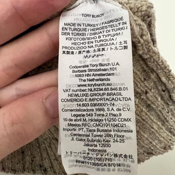 Tory Burch Wool Camel Chunky Turtleneck Sweater - Picture 10 of 11